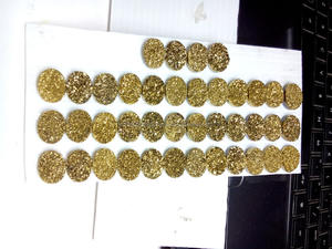 หินดรูซี่อาเกตสีทองอัญมณีหลวมธรรมชาติ - Product Image 2