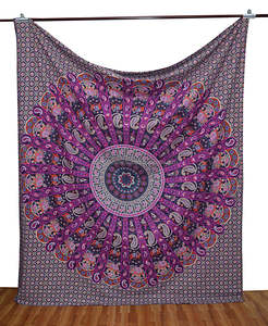 Tapiz de Mandala para colgar en la pared, estampado Floral, decoración Bohemia, Hippie colcha de reina india, cama decorativa étnica Aubusson - Product Image 1