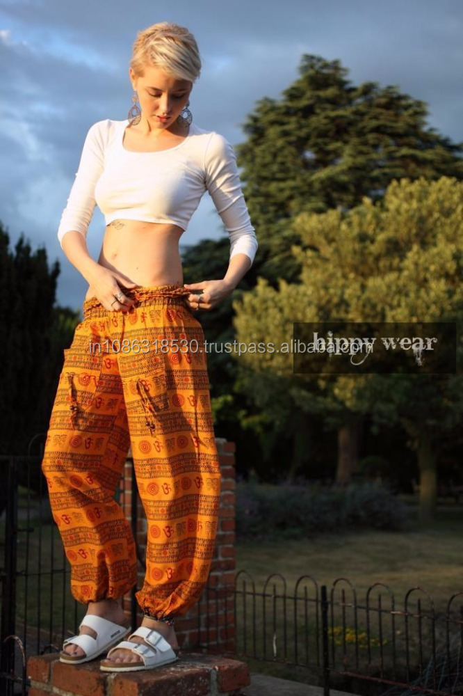 Indian Cotton Moss Color Harem Gypsy Hippie Ali Baba Baggy Pant