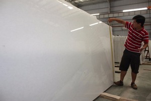 Losas grandes de mármol de calcita pulida de Blancanieves: la mejor calidad y gran cantidad - Product Image 5