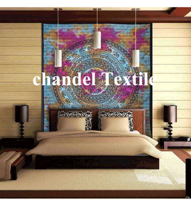 Tie Dye Éléphant Mandala Bohème Tenture Tapisserie En Forme D'étoile Coton PC Art Décoratif Utilisation Intérieure Hippie Hippy Mandala - Product Image 5