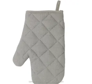 Gants de cuisson Résistant à la chaleur Gris Couleur Palin Style Gant de four au prix le moins cher en Inde - Product Image 1
