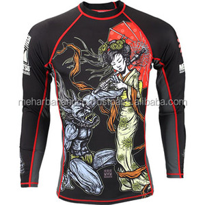MMA custom Sublimated Long sleeve Rash Guard - Product Image 3