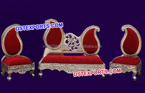 Maharaja muebles de boda, conjunto de muebles de Walima paquistaní asiático, conjunto de sofá de boda elegante - Product Image 3