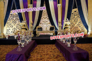 Conjunto de decoración de escenario de boda india, escenario tradicional de Jodha, Akbar, decoración de boda, novedad - Product Image 6