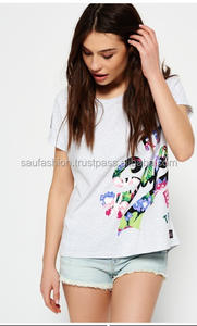 Macheda — T-Shirt manches courtes col rond pour femmes, vêtement de qualité supérieure, souple et confortable, avec imprimé, nouveau Design, été 2021 - Product Image 4