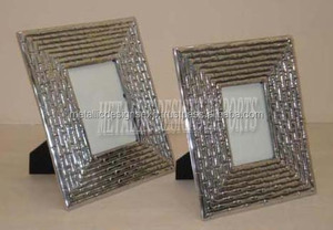 Vente en gros de cadre photo en aluminium doré de luxe simple Offre Spéciale oeuvre d'art de mode pour photo et décoration intérieure en métal - Product Image 5