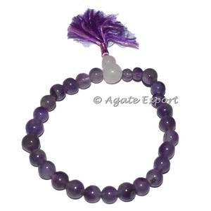 Pulsera de meditación de amatista, pulseras de piedras preciosas al por mayor - Product Image 2