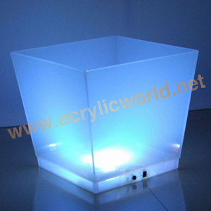 Seau à glace écologique en plastique PC/acrylique avec couleur personnalisée et service professionnel OEM – Seaux, refroidisseurs et supports - Product Image 2