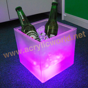 Seau à glace écologique en plastique PC/acrylique avec couleur personnalisée et service professionnel OEM – Seaux, refroidisseurs et supports - Product Image 3