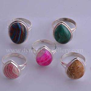 Lot de bagues en argent sterling 925, anneaux de mélange, bijoux, Lot R38 4 - Product Image 1