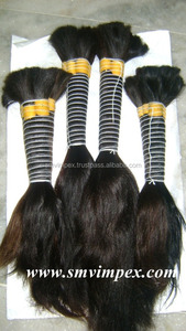 100% Cabellos crudos Cabello humano liso natural a granel. Solo cabello humano indio a granel suave y liso sin procesar - Product Image 6