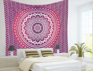 Ấn Độ Ombre Mandala Boho Thảm Trang Trí Đôi Tường Treo Bãi Biển Ném Hippie Tấm Thảm In Mô Hình Cho Bãi Biển Trang Trí Nội Thất Tường Trang Trí Nội Thất - Product Image 4