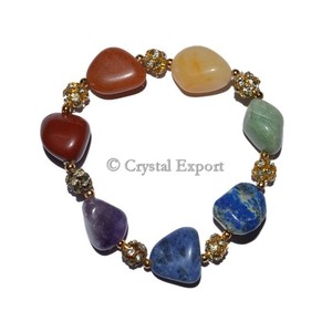 Root <b>Chakra</b> Engraved Healing <b>Bracelets</b> - Product Image 2