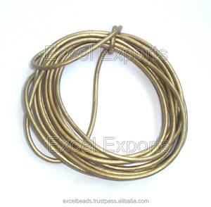 Vente en gros de cordons écologiques faits à la main en cuir véritable finition enduite de gris diamètre 2mm/2.5mm/3mm pour la fabrication de bijoux sacs - Product Image 5