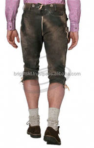 ชุดเดอร์โฮเซนยาวบาวาเรียนคลาสสิก,สีน้ำตาลเข้มสำหรับผู้ชาย-เยอรมันแท้แบบยาวสำหรับ Oktoberefest (ชุด Oktoberfest) - Product Image 3