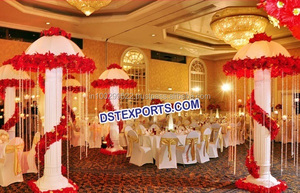 Columnas de Cristal Colgantes para Pasillos y Caminos de Boda - Color Personalizado, Diseño Moderno y Ligero - Product Image 5