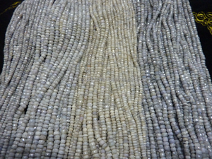 Rondelle en Silverite Naturelle Ronde Cristaux à Facettes Pierres de Guérison en Argent Blanc Perles de Pierres Précieuses Bon Marché - Product Image 6