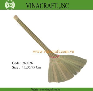 Vietnamese Natural Burma Grass Broom with Colorful Handle Eco-Friendly Household <b>Cleaning</b> <b>Tool</b> - Product Image 5