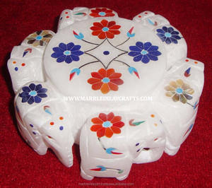 Cajas de trabajo con incrustaciones artesanales, caja con incrustaciones de piedra - Product Image 1