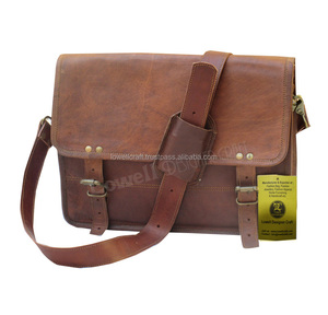 กระเป๋าหนังแท้ Lowell Designer Craft รุ่นคลาสสิกสำหรับผู้ชาย พร้อมตัวล็อคแบบ Hasp และสายสะพายที่ทนทาน - Product Image 1
