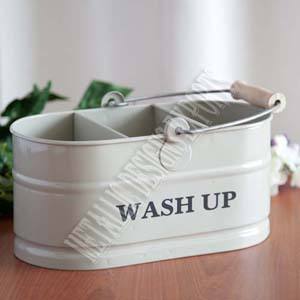 บ้านและสวนที่ดีกว่าแบ่งแคดดี้เหล็กโลหะพร้อมพิมพ์ Flatware ที่จับที่สะดวกสบายสําหรับจัดเก็บเคาน์เตอร์ห้องครัว - Product Image 3