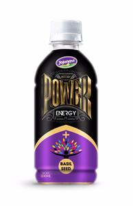 Bebida energética con zumo de frutas y semillas de albahaca, 230ml, Etiqueta Privada, Power Energy, marca JOJONAVI - Product Image 3