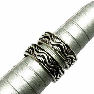 สุขออกซิไดซ์ธรรมดาเงิน925เงินสเตอร์ลิงผู้หญิงนิ้วเท้าแหวนปรับ - Product Image 5