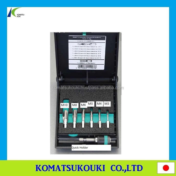 고품질 일본 ESCO 탭 및 드릴 세트 전기 도구 및 전원 도구 센터 펀치 및 모따기 커터