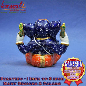 คอลเลกชันของชาวฮินดูพระเจ้าพระพิฆเนศรูปปั้นโลหะพระพิฆเนศพระพิฆเนศโปรดปรานงานแต่งงาน - Product Image 3