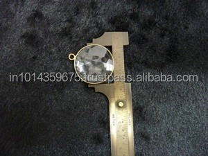 Vermeil-Colgante de Plata de Ley 925 y oro, joyería fina, Conector de piedras preciosas de cristal - Product Image 5