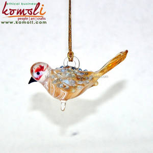 Clear Glass <b>Bird</b> Christmas Tree Ornament Elegant Handmade Glass Decoration for Holiday Tree & Festive Home Decor - Product Image 2