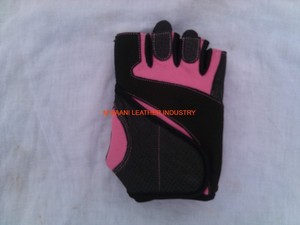 Guantes de Levantamiento de Pesas M.BAANI Rosados Personalizables Unisex de Medio Dedo con Cierre Rápido para Gimnasio y Ciclismo - Product Image 5