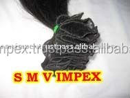 Tissage naturel de cheveux bruts bruns. Texture hydratante Remy Indian Pure Virgin Non Procested Quality Wafting Natural Hair Weaving - Product Image 4