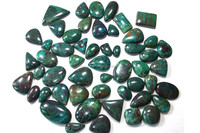 Pierre précieuse Chrysocolle exotique en gros, éthiquement sélectionnée, cabochon vibrant, énergie de guérison spirituelle, pierre de chakra pour la fabrication de bijoux