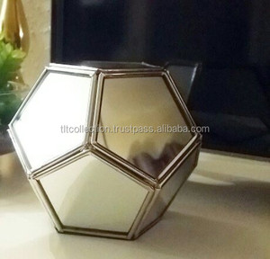 <b>Storage</b> Box with Glass and Metal New Design - Product Image 1