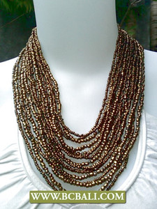 Múltiples cuentas de cristal de collares de estilo las mujeres - Product Image 1