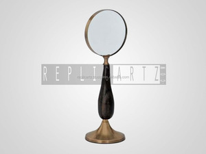 Loupe de bureau décorative en laiton, grande taille, pour table d'étude, décoration de bureau à domicile, lecture et article cadeau - Product Image 3