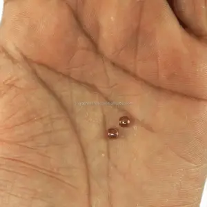 Gema de cuarzo Natural de turmalina rosa, cabujones redondos de 4mm, Gema suelta - Product Image 1