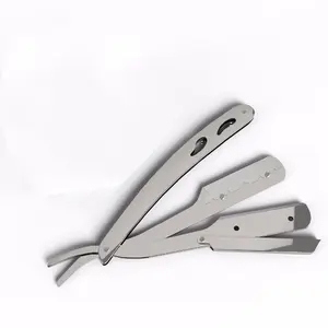 Rasoir de barbier à double tranchant en acier inoxydable 2025, système de rasoir pliable, ensemble d'instruments pour le rasage du visage - Product Image 1