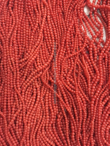 Cuentas de Coral Rojo Natural, Forma Redonda y Redonda, Tamaño de 2-6 mm, Calidad Certificada para la Fabricación de Joyas - Product Image 2