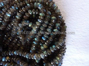 ลูกปัดลาบราโดไรต์แบบเม็ด คริสตัลหินบำบัด สำหรับทำเครื่องประดับ สีเทา-น้ำเงิน ได้รับการรับรองจากบุคคลที่สาม ขายส่ง - Product Image 2