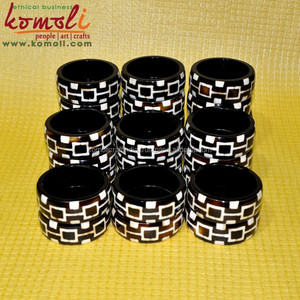 Bracelet personnalisé en résine époxy, bijou marron, vintage, fait à la main, vente en gros - Product Image 6