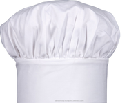 Topi Masak untuk Penggunaan Dapur Warna Putih Pemasok Topi Koki di India.