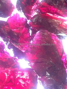 โกเมนหินโกเมน4มม.,หินโกเมนหยาบสีม่วงสำหรับเหมืองหิน Garnet