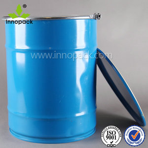 Seau métallique de peinture en fer blanc, avec couvercle d'anneau de verrouillage, capacité de 20l - Product Image 1