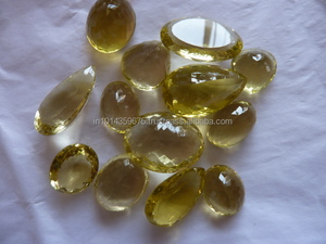 หินเลมอนควอตซ์ธรรมชาติอัญมณีคริสตัลแท้หินบำบัดสีฟ้าโคลเวอร์เพชรแก้วผลิตจากอินเดีย - Product Image 5