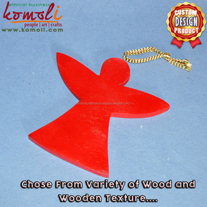 Découpes d'ange en bois vierges DIY Ornements de Noël pour l'artisanat, les décorations d'arbre, les projets d'art pour enfants ou la décoration de maison de vacances - Product Image 3