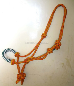 Customizable Red Indian Multi-Size Horse <b>Halter</b> Durable Washable Nylon Thickened Bridle <b>Ropes</b> Custom Features Headcollar - Product Image 1