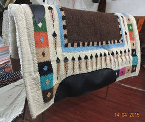 Manta de Silla de Montar para Caballo de Lana de Nueva Zelanda Genuina de Primera Calidad, con Forro de Fieltro Occidental y Exterior de Lana - Product Image 4